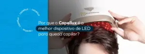 Qual é a razão de o Capellux se destacar como o topo dos dispositivos de LED para cabelos? 9